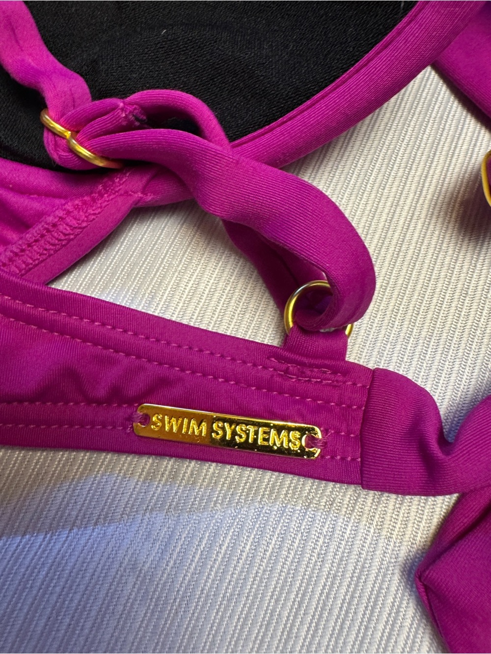 NWT Swim Systems Orchid Purple Underwire Push-Up Bikini Top D Cup Swimwear
